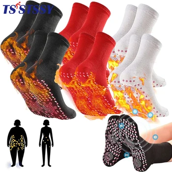 1-3 двойки Турмалиновых Магнитни Чорапи Турмалиновые Магнитни Чорапи Самонагревающаяся Терапия магнитна терапия Болкоуспокояващи Чорапи Самонагревающиеся