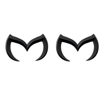 10X Черно Зъл M Лого на Емблемата на Иконата на Стикер За Mazda Всички Модели на Купето на Автомобила Заден Багажник Стикер Стикер на Знак Декор