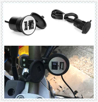 12 В автомобилни и мотоциклетни аксесоари USB телефон конектор за захранване на зарядното устройство за YAMAHA TRophy SE TT 600 FZR 600 FZR 600R 400 RR RRSP FZ600