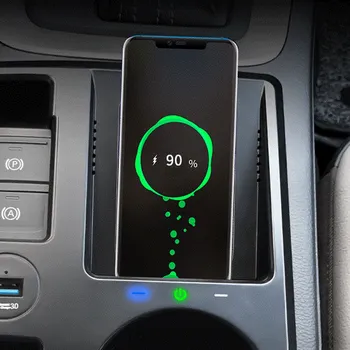 15 Вата Кола QI Безжично Зарядно Устройство За мобилен Телефон С Бърза Зареждане, Панел за телефон, Държач за-Audi Q3 2020 2021