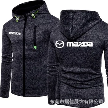 2021 нова мода пролет есен мъжко за Mazda пуловер с дълги ръкави и качулка случайни пуловер с ревера и принтом есен G