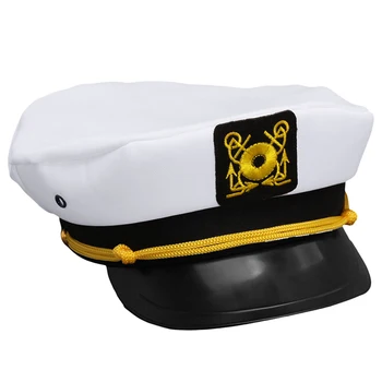 2022 Нов Ретро Бял Регулируем на Капитана на Моряците на Капитан от флота Гребане Военна Шапка Шапка За Възрастни, Вечерни Маскарадное Рокля Унисекс
