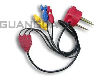 3-компонентен геофонный кабел и сеизмограф и 3-компонентен кабел и геофон, детектор и сензор за вибрации