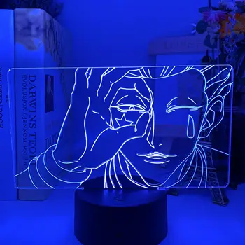 3D Лампа Led с Променящ се Цвят Атмосфера за Детска Спалня Декор на Детска лека нощ Аниме Hunter X Подарък Ловец Сензорен екран Сензор за Коледа