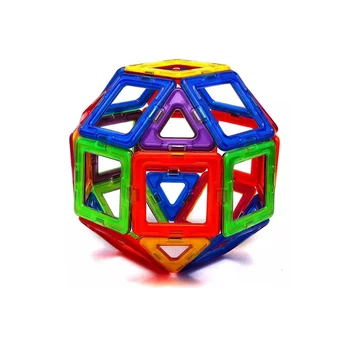 60 бр. Стандартна 3D Магнитна Дизайнерски Строителна Модел Играчки Строителни Тухли САМ Блокове Началната Образователна Играчка от безопасен Материал