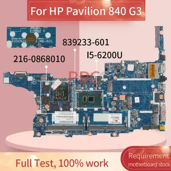 839233-601 839233-501 За HP Pavilion 840 G3 I5-6200U дънна Платка на Лаптоп 6050A2822301 SR2EY DDR4 дънна Платка на лаптоп