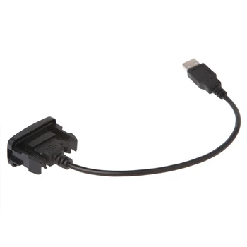 AUX USB Порт Кабелен Адаптер 12-24 В един Кабел на Проводници USB Адаптер за Зареждане на VIGO