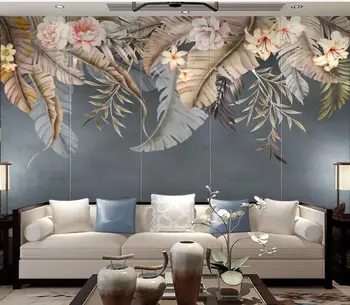 Beibehang Потребителски 3d тапети Мода растение цвете телевизия фон на стената хол, спалня, детска стая фон 3d тапети