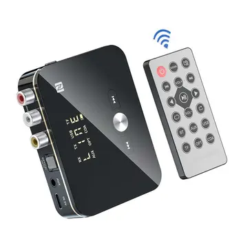 NFC Многофункционален Безжичен Адаптер 5,0 Приемник Предавател FM Стерео AUX вход 3.5 мм Аудио Адаптер за Оптичен Безжичен Разговор 