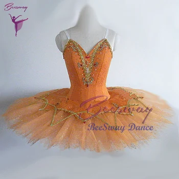 Orange Захар Слива, Фея, Професионално балетное рокля-пакетче, Дамски Професионална Балетна пола-пакетче, Балерина, Блинная Пакетче за момичета