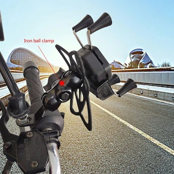 U90C удължителен кабел за камера на Мотоциклет 55/60 мм, с Отточна Стена, Метален Шатунный Стена, Фиксирани Аксесоари, Скоба за свързването на прът