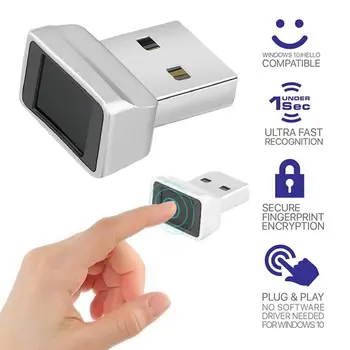 USB Модул, Четец за пръстови отпечатъци За Windows 7 8 10 11 Здравейте, Биометричен Скенер за Заключване За Преносими компютри PC Модул за Отключване на Пръстови Отпечатъци