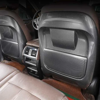 X5 X6 ABS Въглероден Външен Вид интериор Тапицерия на Задната Седалка Калъф за BMW F15 F16 G05 G06 2014-2021