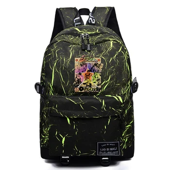 Аниме Jojo ' S Bizarre Adventure Backpack Училище Раница Унисекс От Висококачествена Тъкан Раница Mochila Студентски Ежедневни Пътна Чанта За Лаптоп