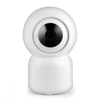 Безжична камера за сигурност за защита на помещения, Интелигентна камера за видеонаблюдение 1080P HD с нощно виждане, детекция на движение, 2-полосное аудио