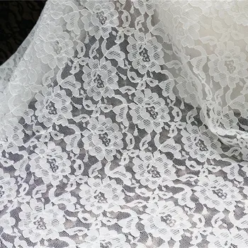 Висококачествена сватбена лейси плат шнурованная тюлевая лейси лейси плат alencon модно сватбена рокля и бяла черен плат с ширина 145 см
