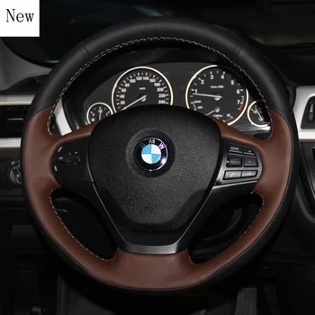 За Новата Серия на BMW X3 X5, X1 X2 X6 X4 7 Gt 320li, Зашити на ръка Кожена Замшевая Покриване на Волана на Автомобила, Комплект за Автомобилни Аксесоари