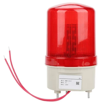 Индустриална Светеща Звукова сигнална лампа, BEM-1101J 220 В Червени led Сигнални Лампи Акустооптическая аларма Въртящата се светлина спешна ситуация