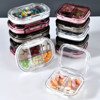 Мини-Хапче Кутия За Пътуване Portable Се Разпространява Медицина Кутия За Битови Хранително-Вкусовата Запечатана Кутия За Съхранение Таблетки 