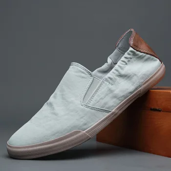 Младежки Нова леки обувки без закопчалка за Мързеливи, Модерни Меки мъжки Лоферы, Мокасини, Висококачествени Мъжки Дишащи обувки за шофиране с плоска подметка