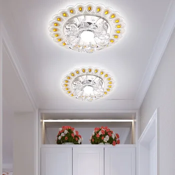 Модерна кристален полилей коридорная полилей спалня, кухня с балкон осветление на хола led тавана тавана лампа