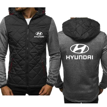 Нова Демисезонная Мъжки Hoody с Логото на марката автомобили Hyundai, Висококачествен Памучен Яке Harajuku джоб с Дълъг Ръкав, Ежедневни Яке в 3 Цвята