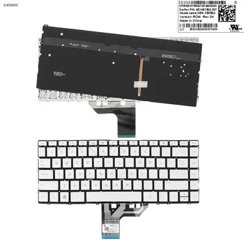 Новата клавиатура за лаптоп HP Spectre 13-w031tu 13-w032tu 13-w033tu 13-w034tu 13-w035tu 13-w036tu 13-w037tu сребрист на цвят, с подсветка