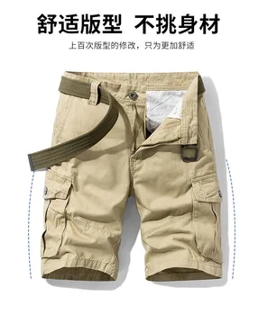 Обикновена свободни Работни Панталони, мъжки летен стил, нови ежедневни панталони с много джобове, тенденция