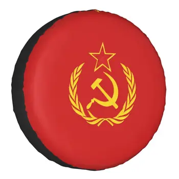 СССР Сърп и Чук CCCP Руски Съветски Флаг Дубликат Гума Калъф Джанти Седалка за Suzuki Mitsubish 14 