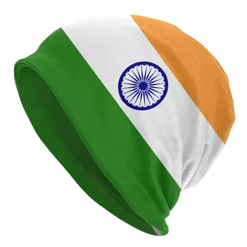 Флаг на Индия Качулка Национален Флаг Шапки Дишащи Топли Зимни Улични Шапки с Принтом за Унисекс Gorra