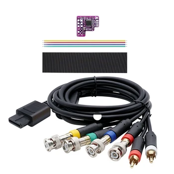 Чип RGB министерството на отбраната за конзоли NTSC N64 с по-ясен и мек образ, свързан към CRT телевизор или използван с кабели OSCC и Scart