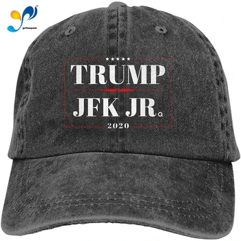 Шапки За Жени Donald Trump & JFK Jr Q 2020 Кампания Регулируеми Шапки Дънкови Шапки Каубойски Улични Спортни